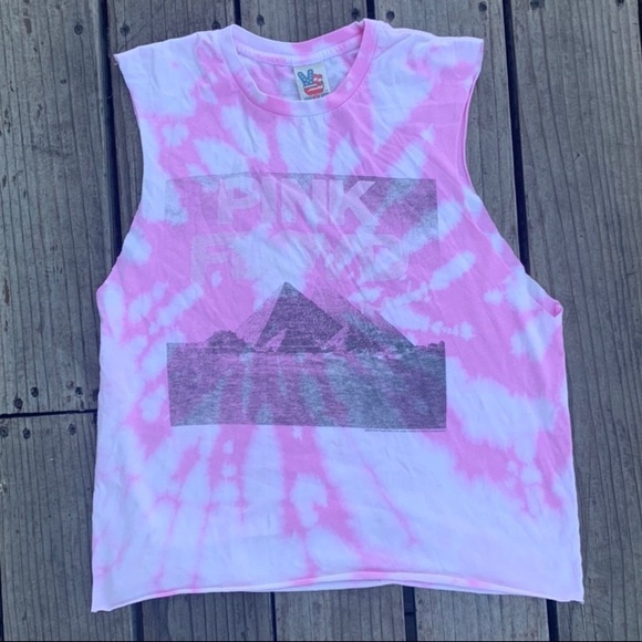 Pink Floyd Junk Food Bleach Dye Muscle Tee - Picture 1 of 2
